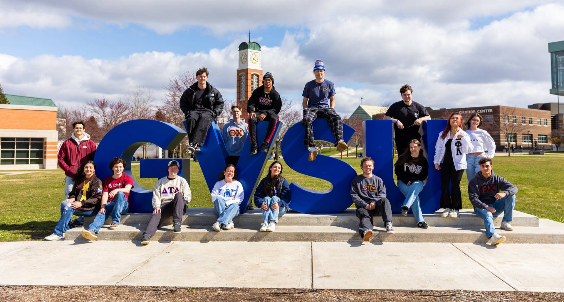 Students at GVSU Letter